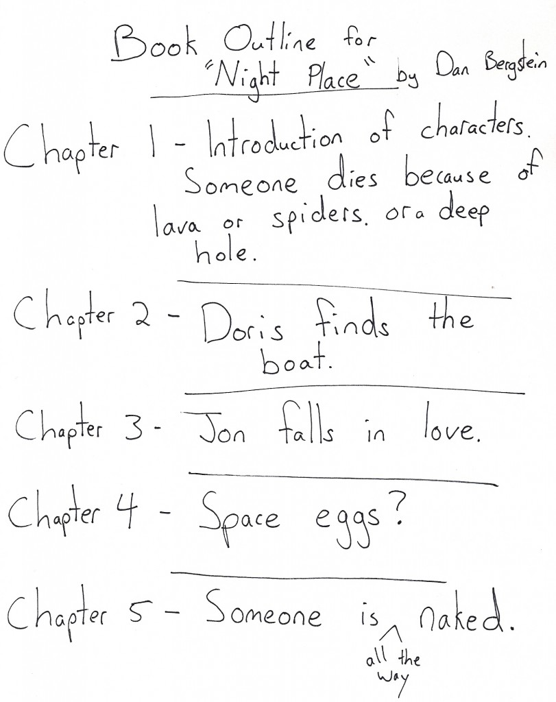 examples of a book outline